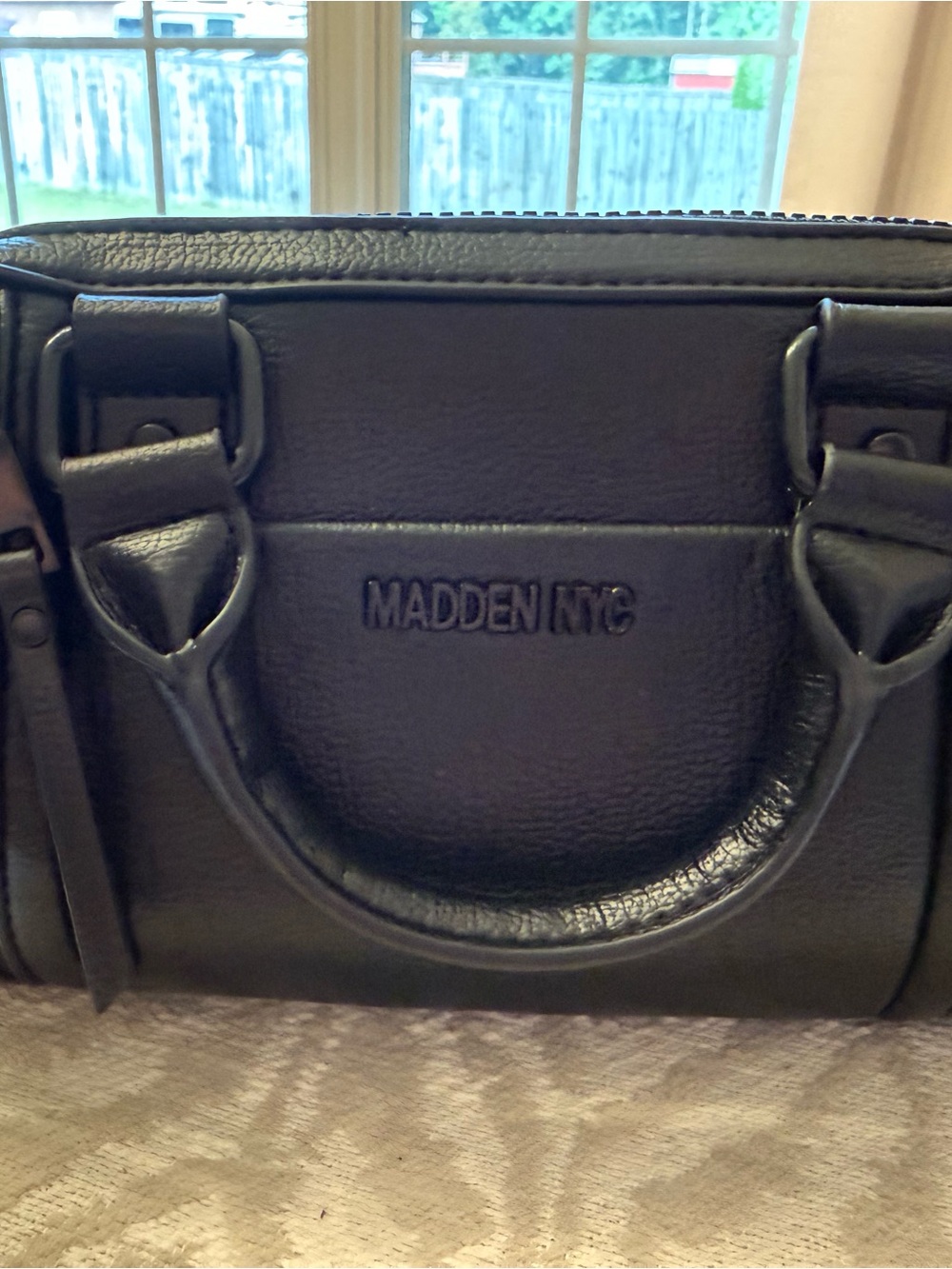 Madden NYC Black Leather Bag